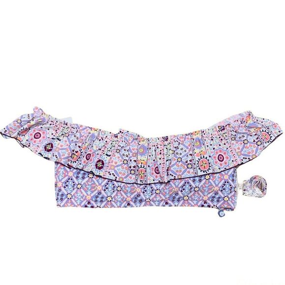 Bleu Rod Beattie Positano Off The Shoulder Bandeau Bikini Swim Top Size 14 Large - Picture 2 of 9